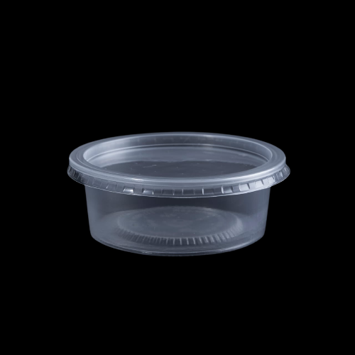 Round  clear container  8.5oz	